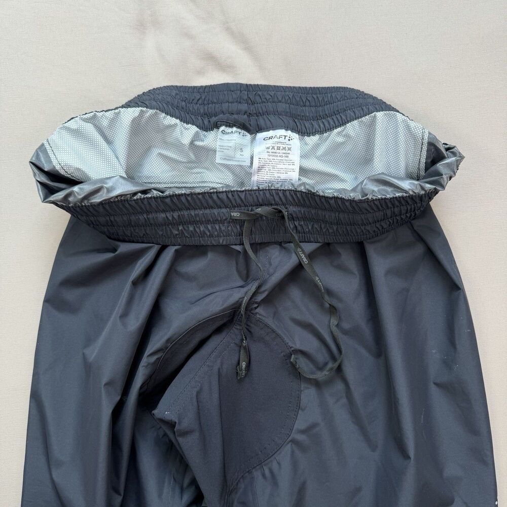 Craft Core Endur Hydro Cycling Pants Men SMALL Black Windproof Water Protective - Picture 6 of 10